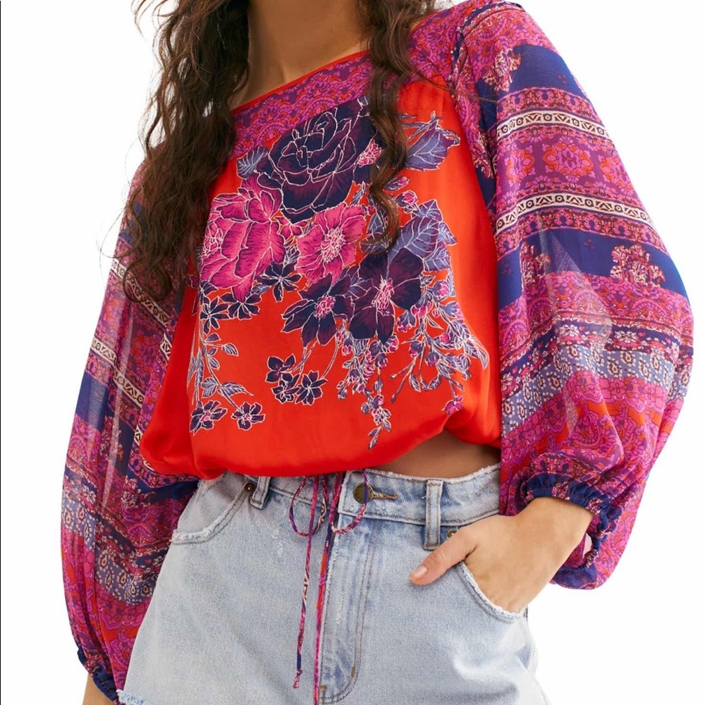 Free People Blue Nile Printed Top